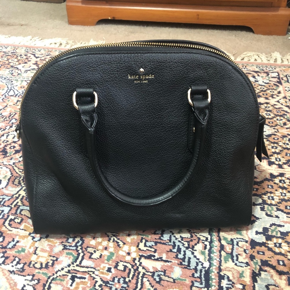 Kate spade black pebbled leather bag - Picture 2 of 5